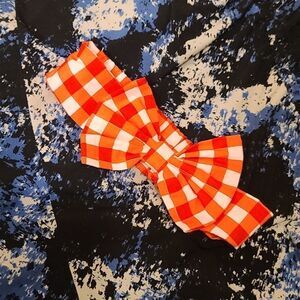 Sterling baby red plaid hair band